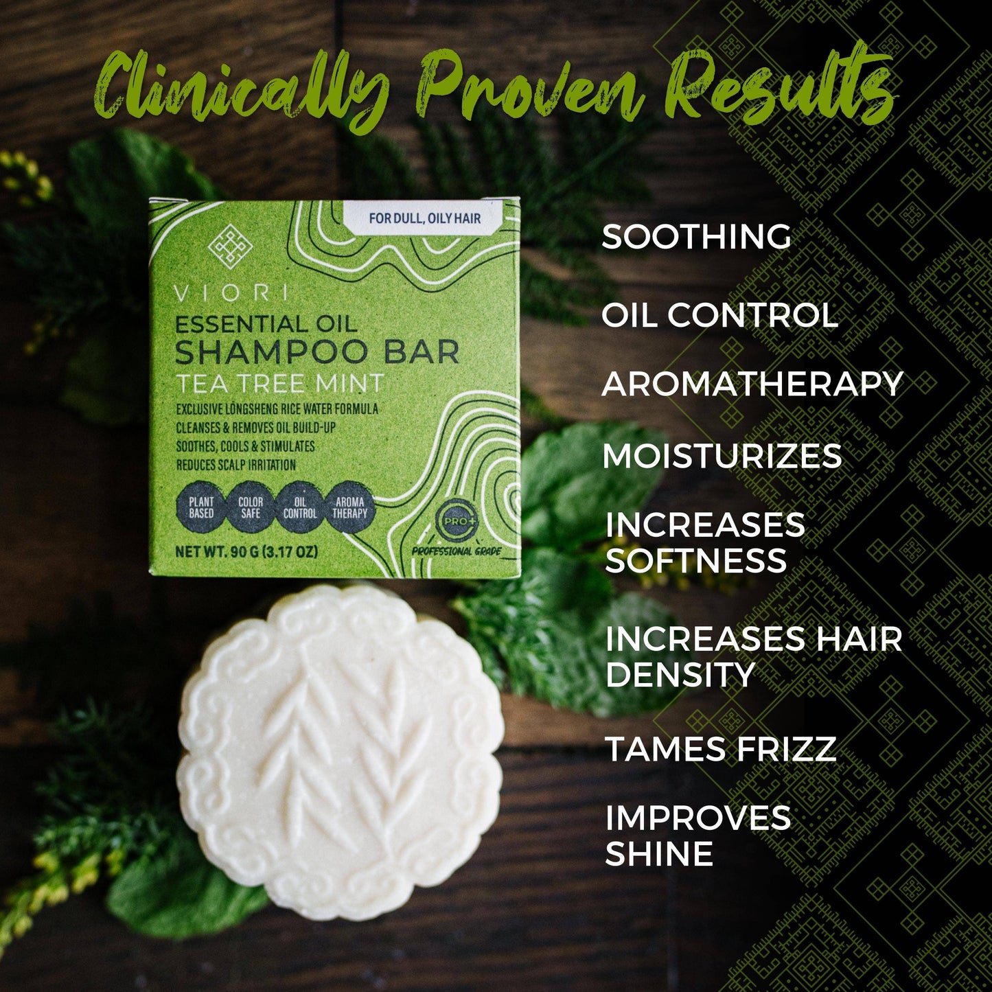 Rice Water Shampoo Bar | Tea Tree Mint EO | All Hair