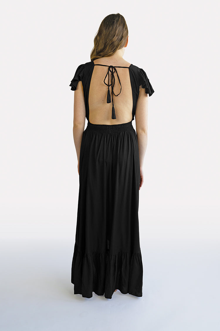 Black Hollie Boho Dress