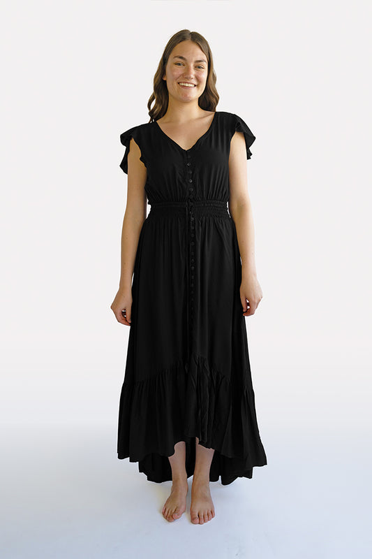 Black Hollie Boho Dress