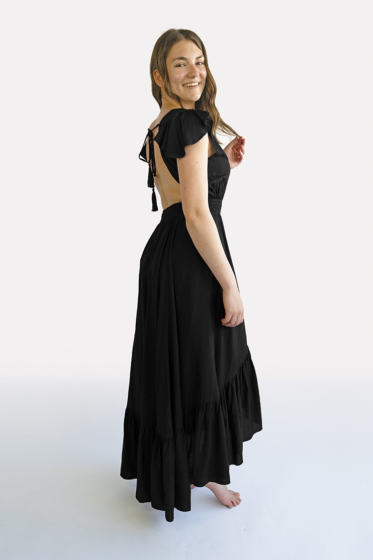 Black Hollie Boho Dress