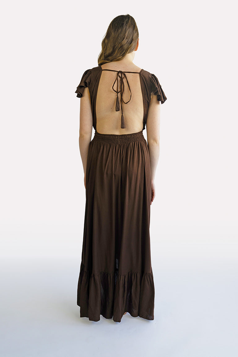 Chocolate Hollie Boho Dress