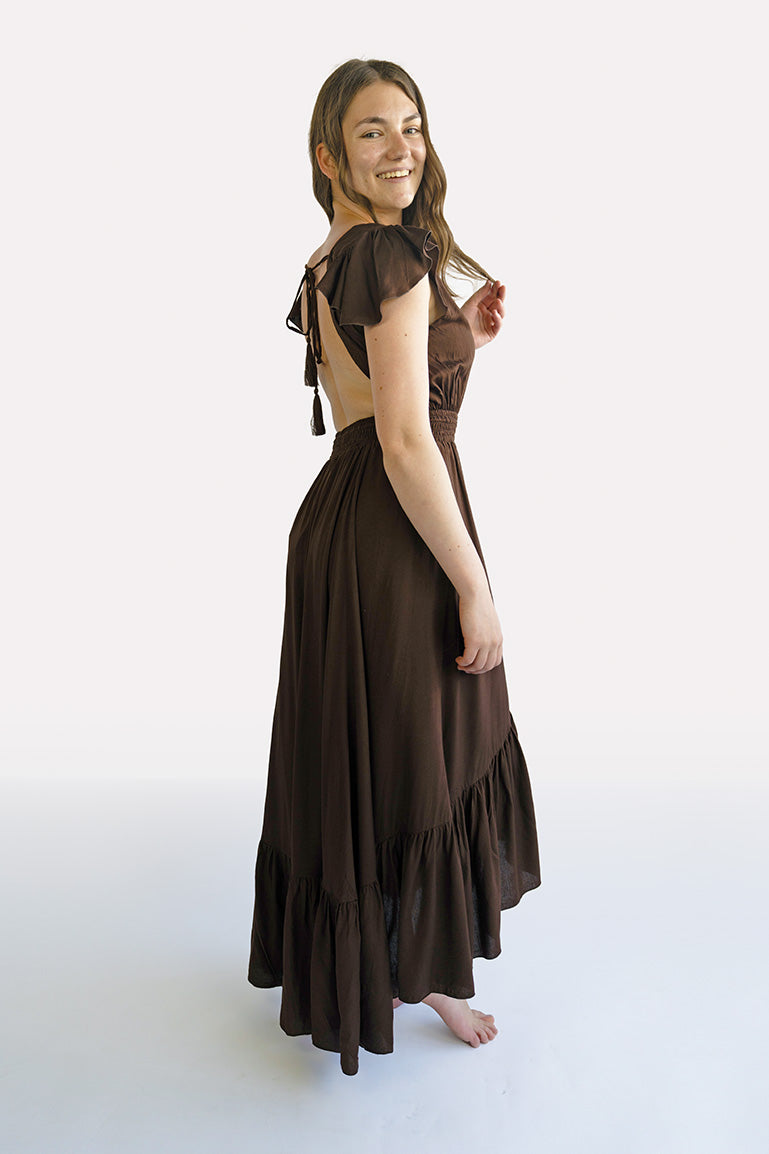 Chocolate Hollie Boho Dress