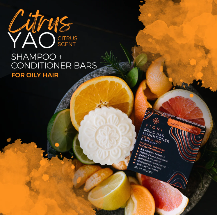 Viori Shampoo Bar | Citrus Yao Citrus Scented | Normal to Oily Hair