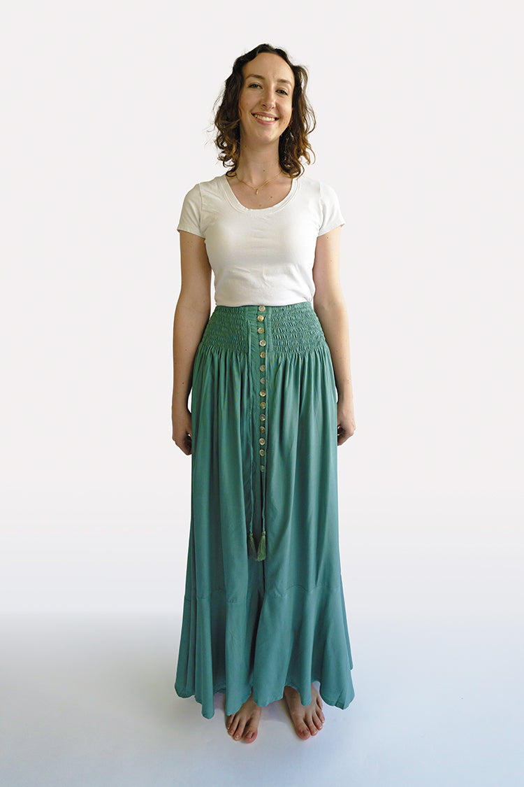 Mint Shelly Boho Skirt