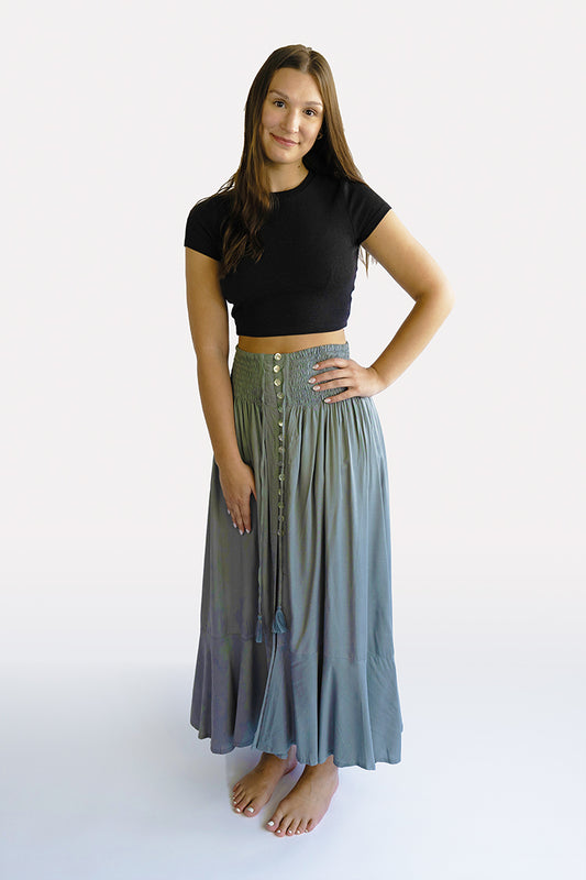 Stone Shelly Boho Skirt