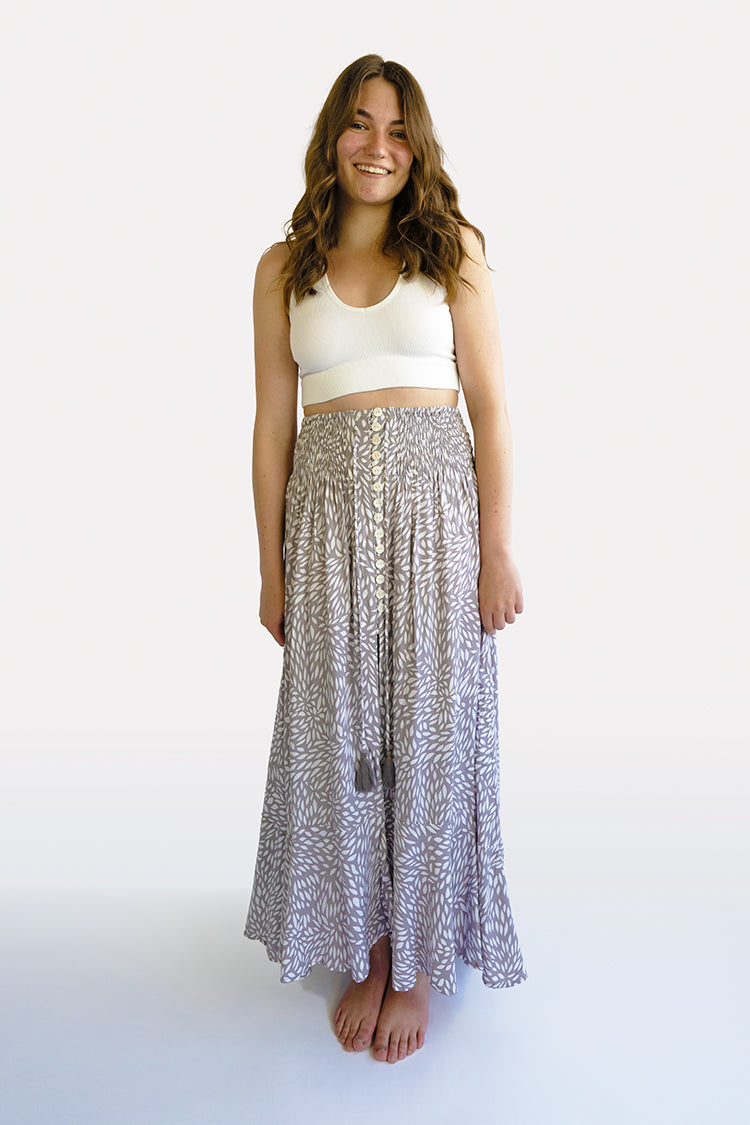 Stone Teardrop Shelly Boho Skirt