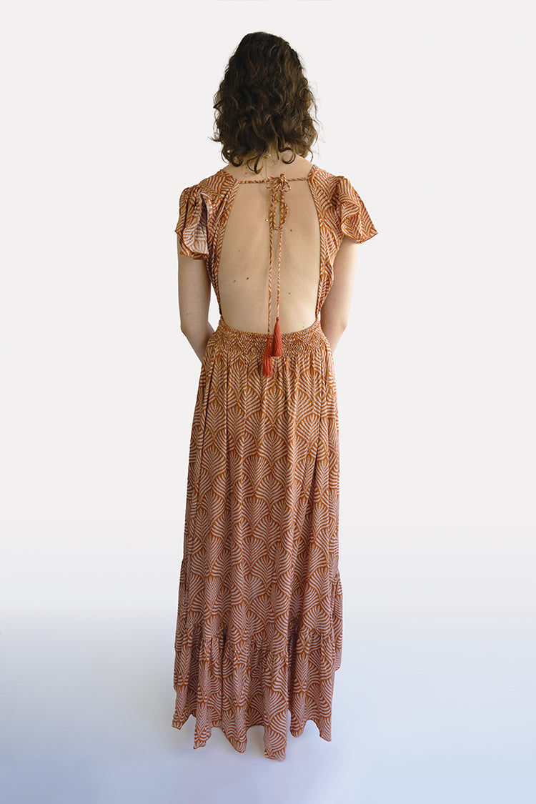 Terracotta Shells Hollie Boho Dress