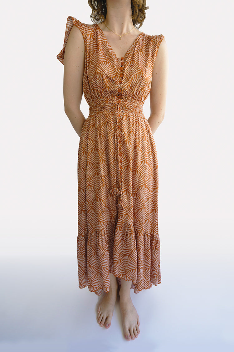 Terracotta Shells Hollie Boho Dress