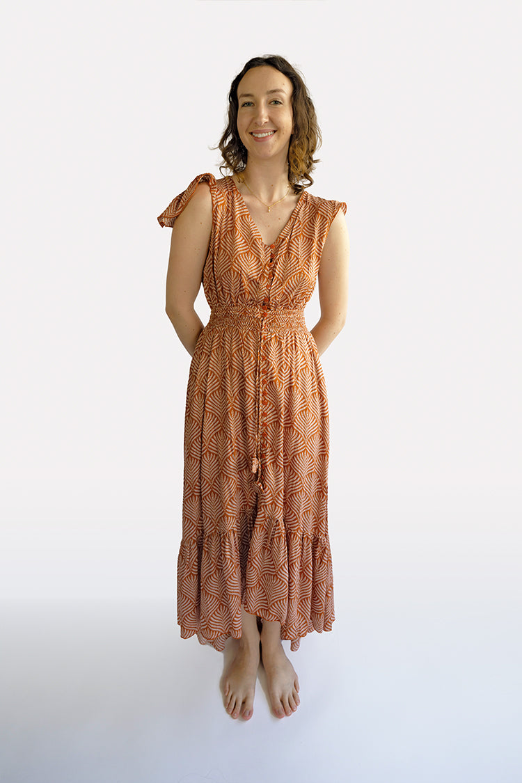 Terracotta Shells Hollie Boho Dress