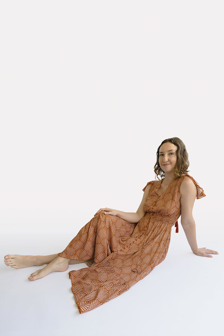 Terracotta Shells Hollie Boho Dress