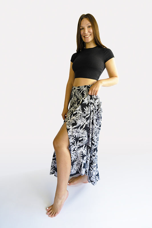 Tiare Fern Black Shelly Boho Skirt