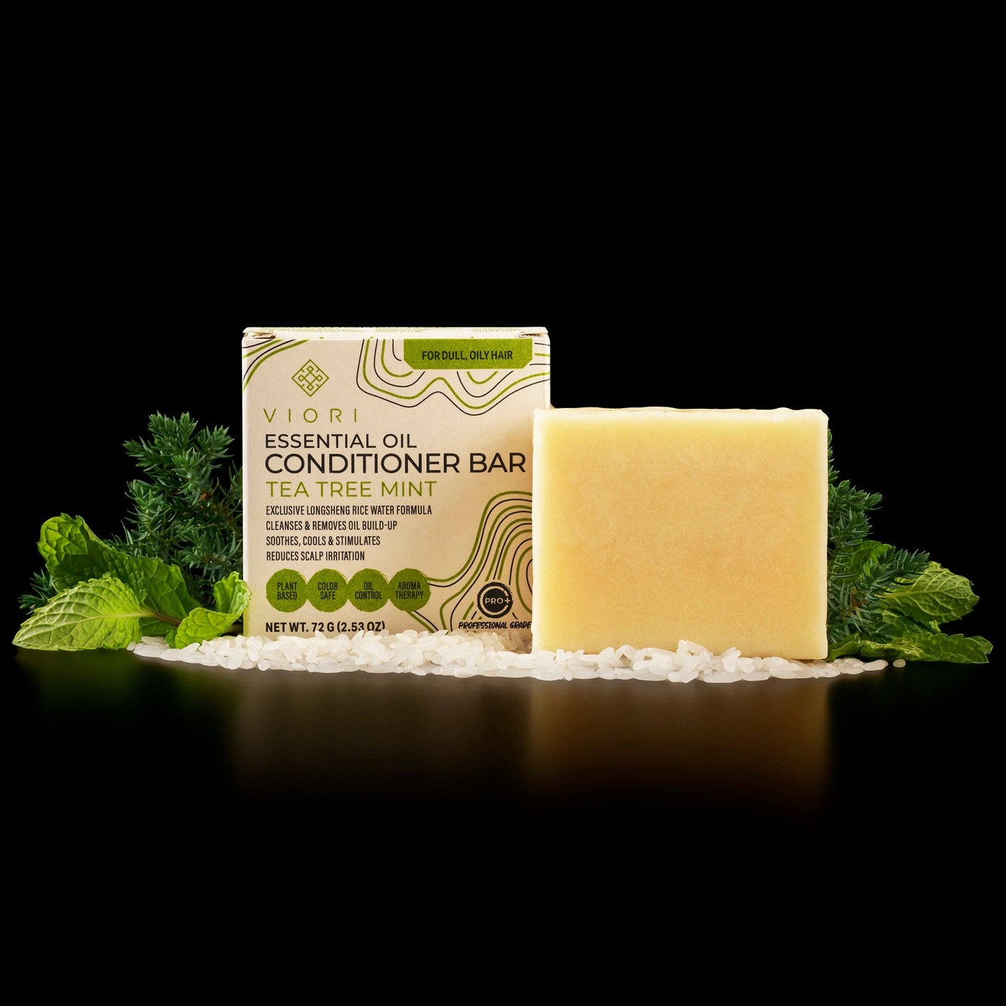 Rice Water Conditioner Bar | Tea Tree Mint EO | All Hair