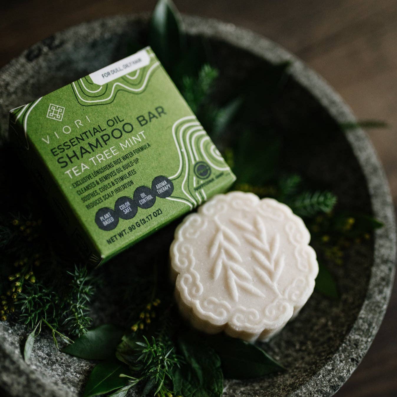 Rice Water Shampoo Bar | Tea Tree Mint EO | All Hair